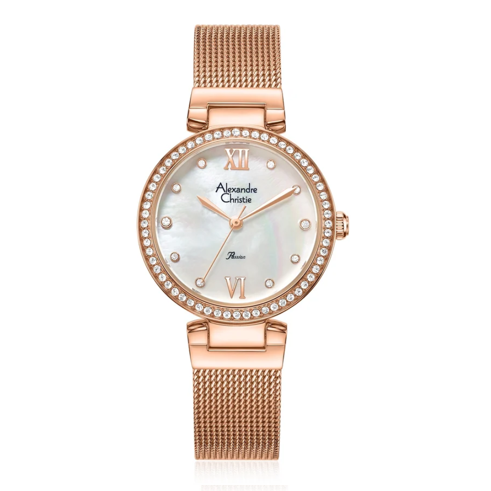 ALEXANDRE CHRISTIE Classic Rose Gold Women's Watch 2754LHBRGMS