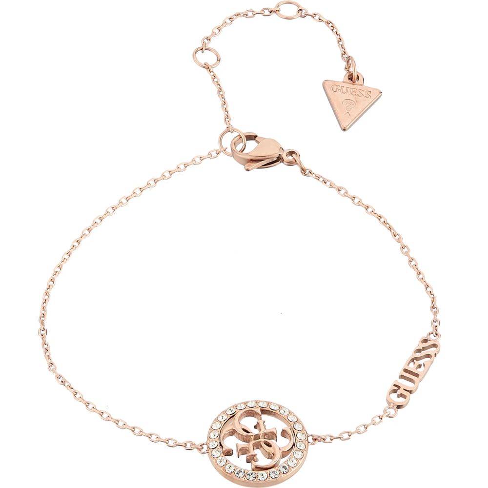 GUESS Steel Rose Gold-plated Bracelet Women's Jewellery UBB02137RGL