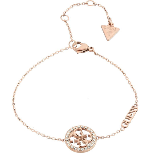 GUESS Steel Rose Gold-plated Bracelet Women's Jewellery UBB02137RGL