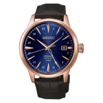 Seiko Presage Blue Dial Men's Automatic Leather Strap Watch HCB005J1