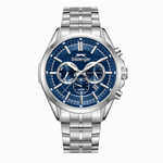 Slazenger Round Navy Dial Silver Metal Strap Multifunction Watch SL.09.2567.2.03