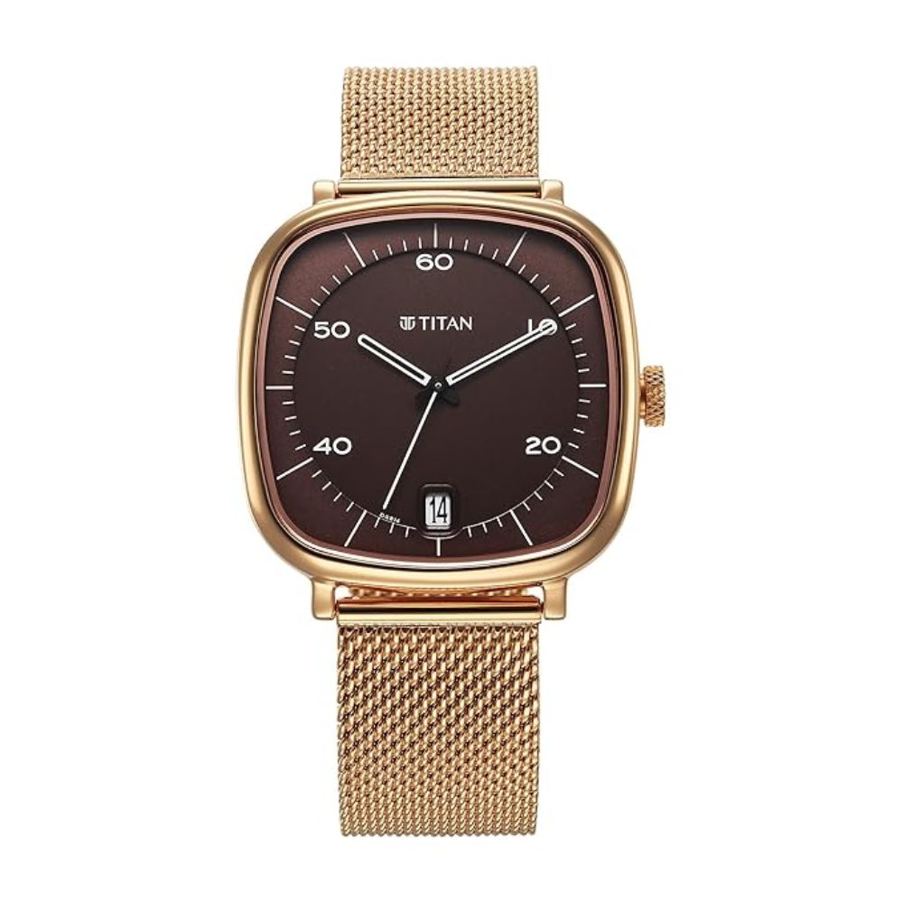 Titan Neo Curve Brown Dial Men's Watch 1885WM01