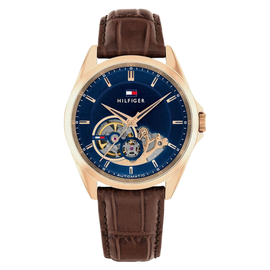 Tommy Hilfiger Baker Blue Dial Men's Automatic Watch TH1710715