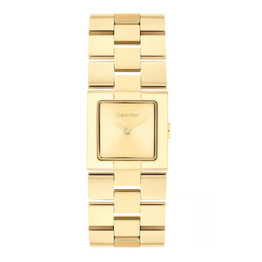 Calvin Klein Meridian Women's Gold Dial Analog Watch 25100089