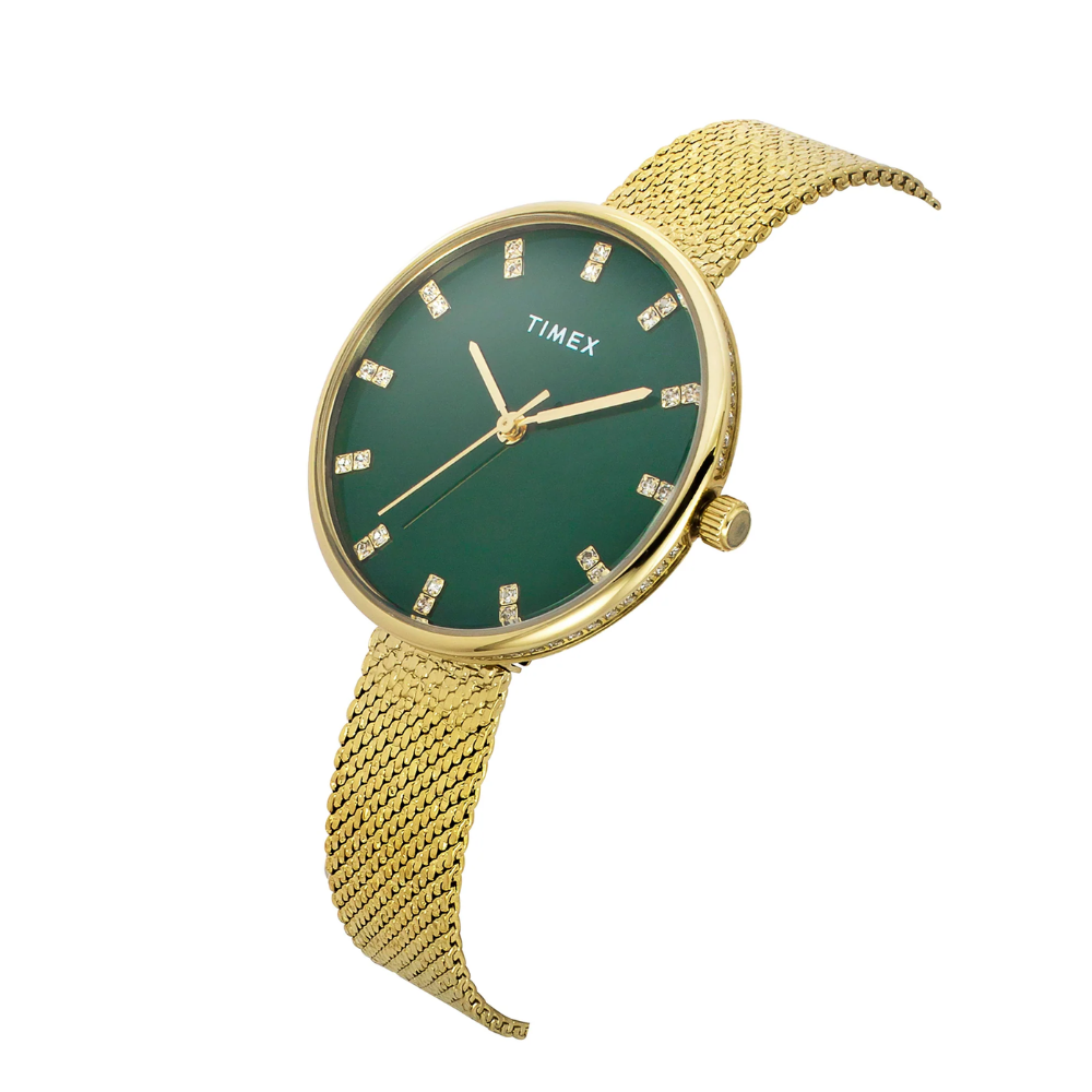 TIMEX Green Dial Women Watch TWEL21501