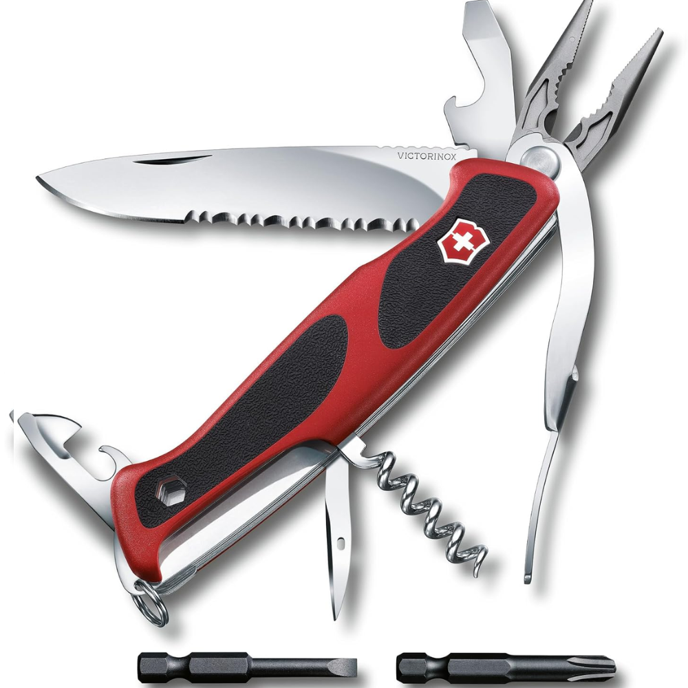 Victorinox Ranger Grip Red/Black Multi-Tool Swiss Army Knife 0.9728.WC