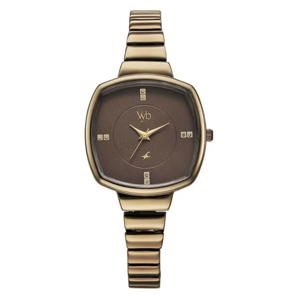 Fastrack Vyb Muse Brown Dial Women's Watch FV60081QM01