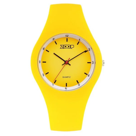 Zoop Yellow Dial Yellow Strap Analog Watch for Girls Kids 26031PP05W