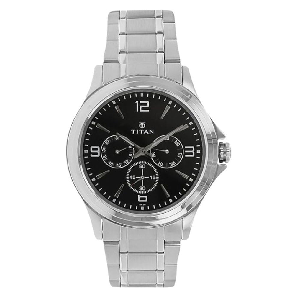 Titan Black Men's Watch 1698SM01