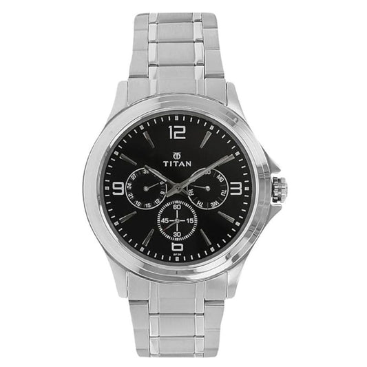 Titan Black Men's Watch 1698SM01