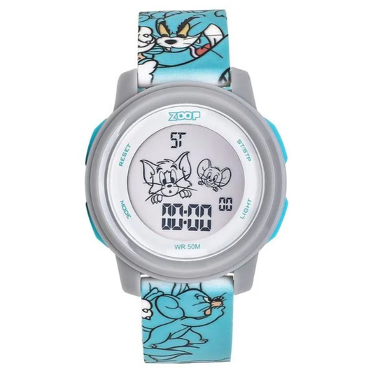 Zoop Tom & Jerry Blue Digital Kids Watch 16043PP05