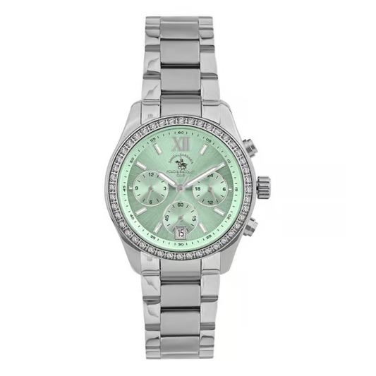 Santa Barbara Polo & Racquet Club Chronograph Green Dial Men's Watch SB.1.10579-1