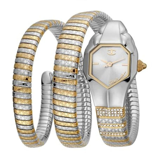 Just Cavalli Glam Snake Silver Women's Watch JC1L112M0045