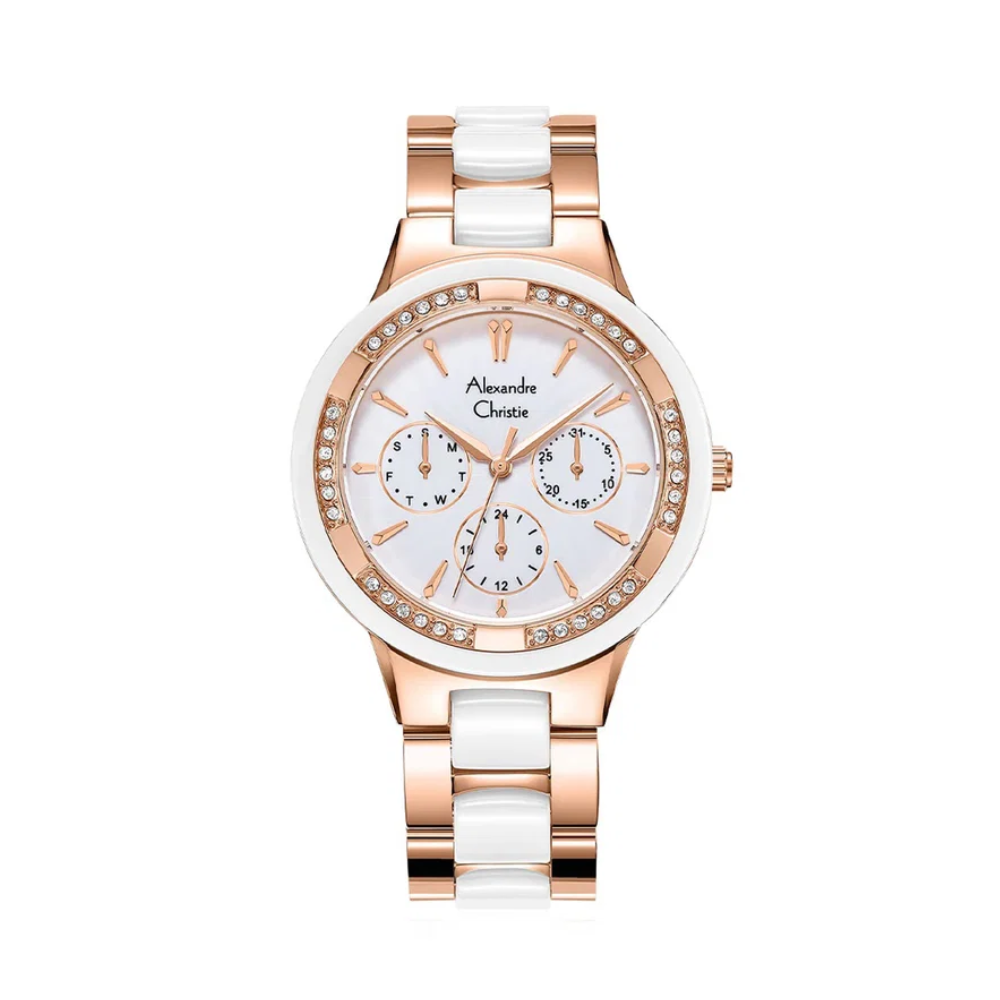Alexandre Christie Multi-function Rose Gold Women's Watch 2299BFBRGSL