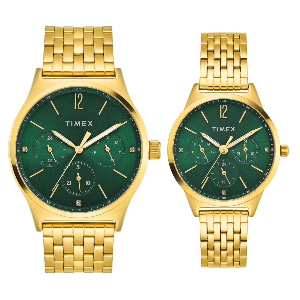 Timex Trendline Green Pair Watch TW00PR348