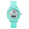 Zoop Silver Dial Green Strap Girls Kids Ana-Digi Watch 16046PP03