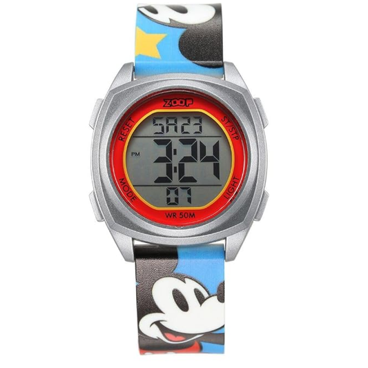 Zoop Mickey Mouse Multicoloured Digital Dial Digital Watch for Boys Kids 16025PP13