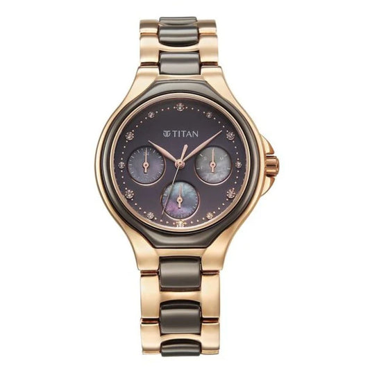 Titan Glamour Grey Women's Watch 95325KD02