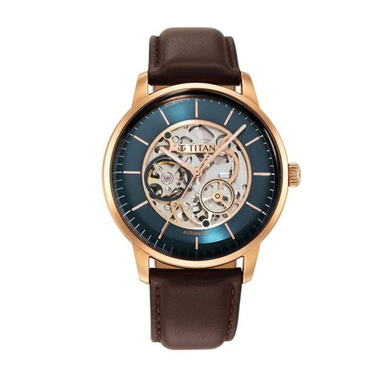 Titan Green Dial Men's Watch 90110WL04
