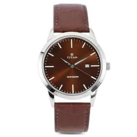 Titan Brown Men's Watch 1584SL04