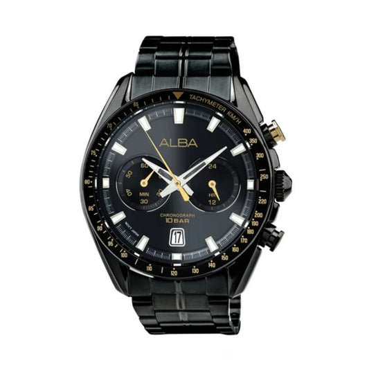 ALBA Active Black Dial Men's Watch A4B013X1
