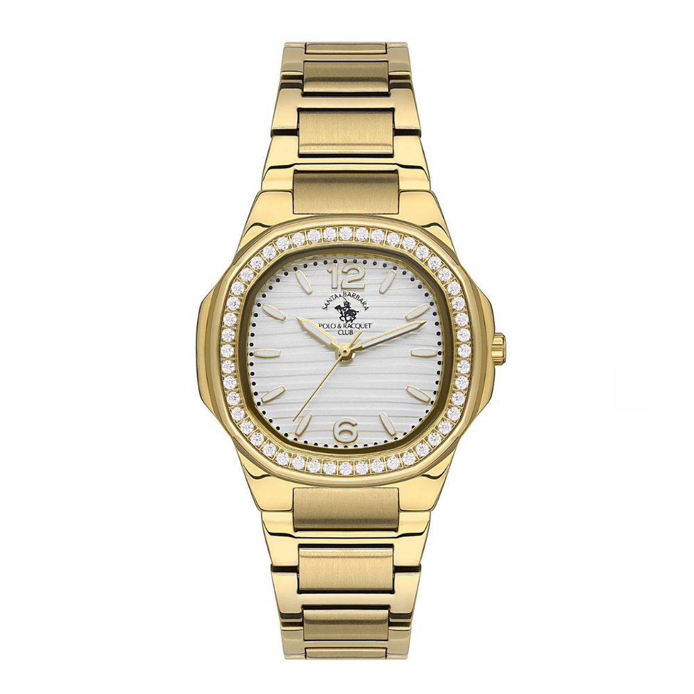 Santa Barbara Polo & Racquet Club Stainless Steel White Dial Women's Watch SB.1.10481-3