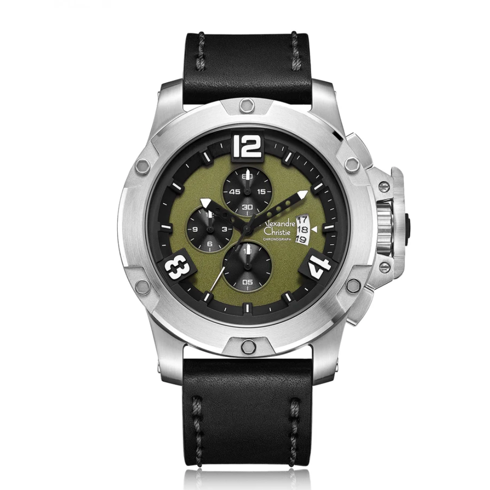 Alexandre Christie Chronograph Black Men's Watch 6295MCLSSGN