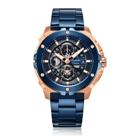 Alexandre Christie Chronograph Blue Men's Watch 6692MCFURBU