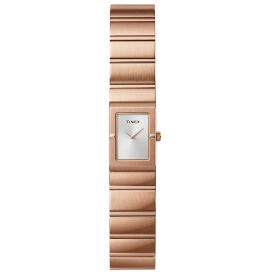 Timex Women White Dial Women's Analog Metal Strap Watch TWEL28900