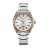 Titan Classique Big Date Silver Dial Dual Tone Stainless Steel Strap Watch for Men 90219KM01