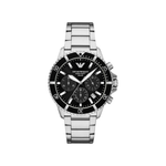Emporio Armani World Explorer Black Dial Men's Chronograph Watch AR11739