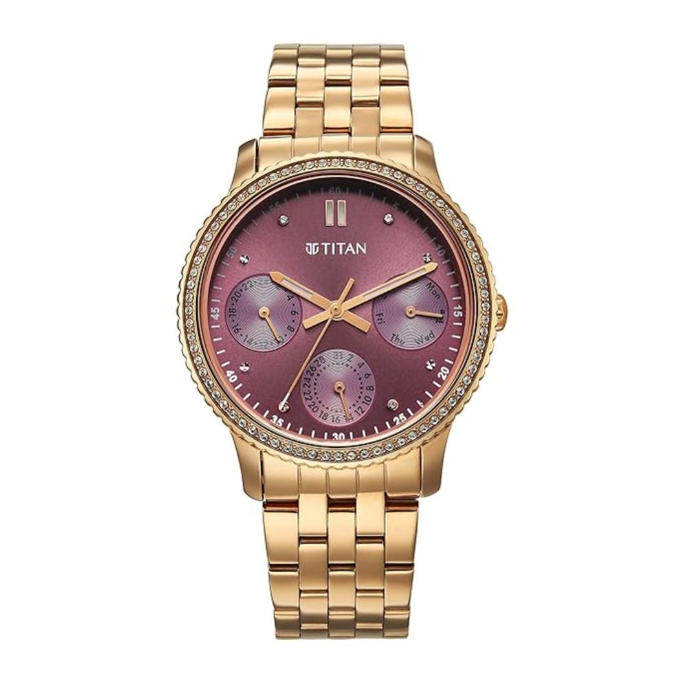 Titan Sports Fashion Purple Dial Women's Watch 2765WM01