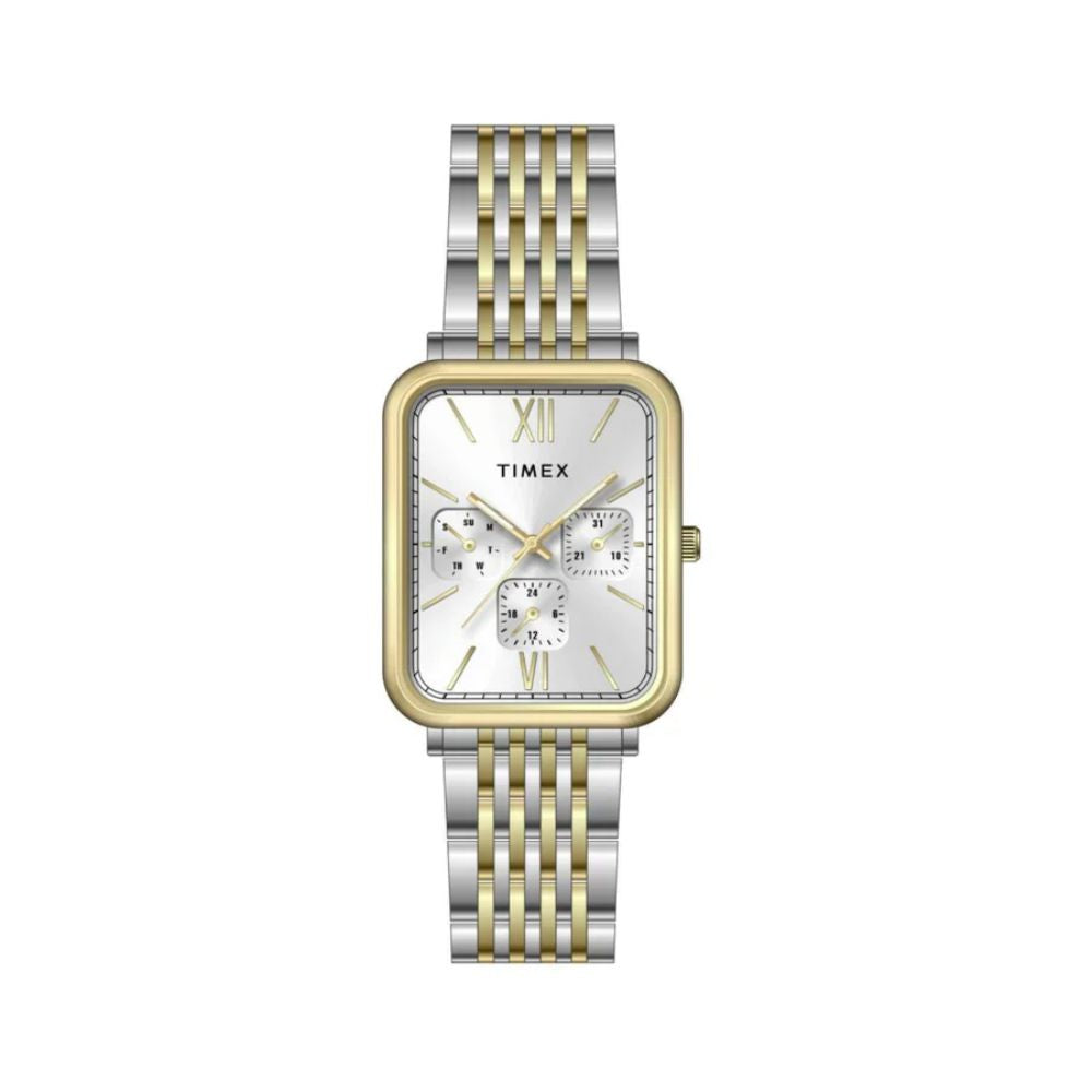 Timex Trendline Silver Golden Men Watch TWEG34602