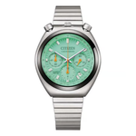 CITIZEN Tsuno Green Dial Women's Chronograph Watch Accessory AN3660-73X