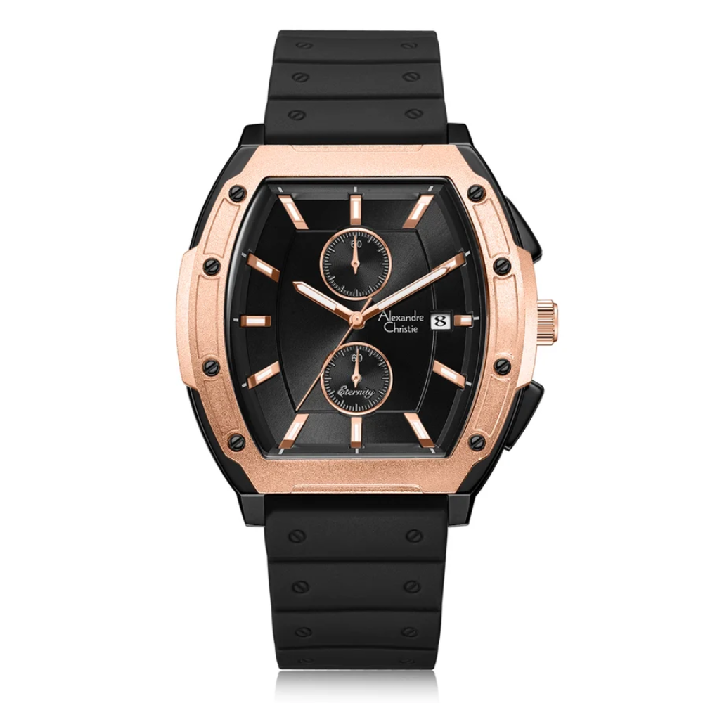 Alexandre Christie Chronograph Black Men's Watch 6628MCRIPBARG