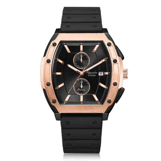 Alexandre Christie Chronograph Black Men's Watch 6628MCRIPBARG
