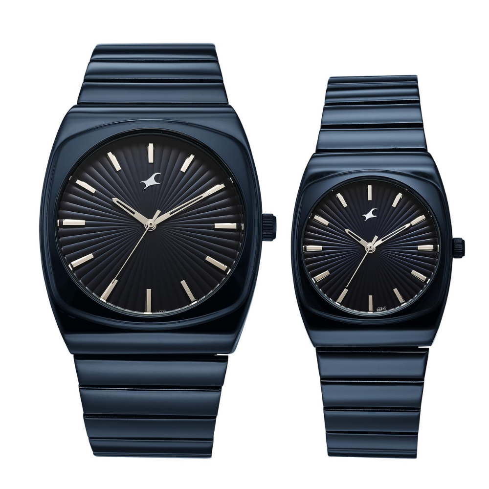 Fastrack Mixmatched 5.0 Blue Couple Watch 3819268060QM01