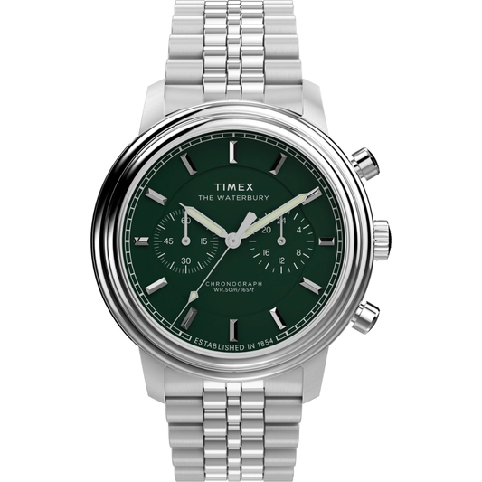 Timex Chronograph Silver Men Watch TW2Y23600