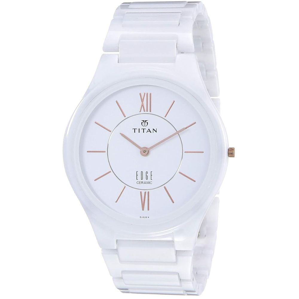 Titan Edge Ceramic White Men's Watch NT1696QC04
