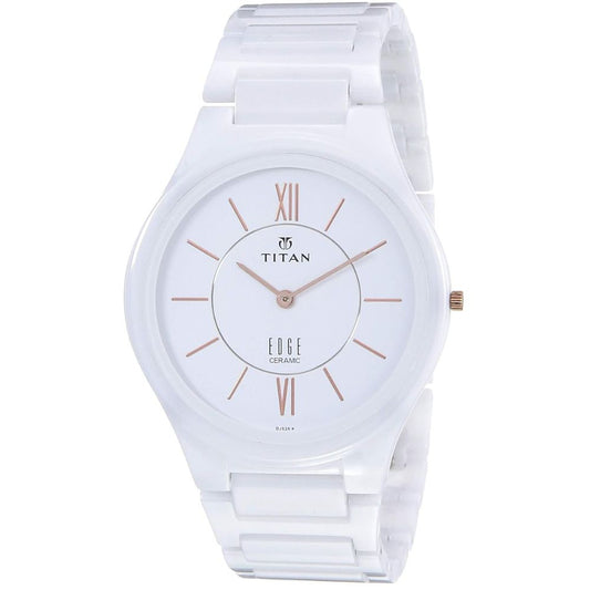 Titan Edge Ceramic White Men's Watch NT1696QC04