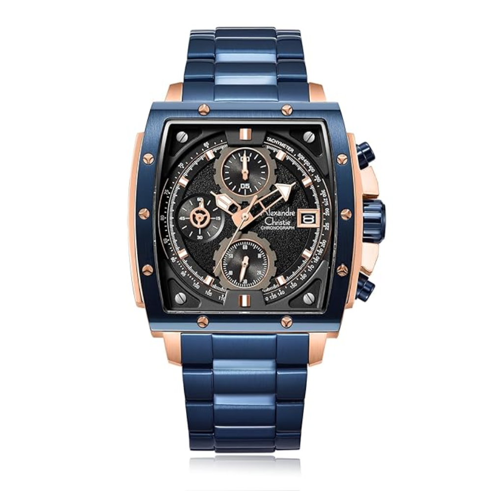 Alexandre Christie Blue Men's Watch 6376MCBURBA