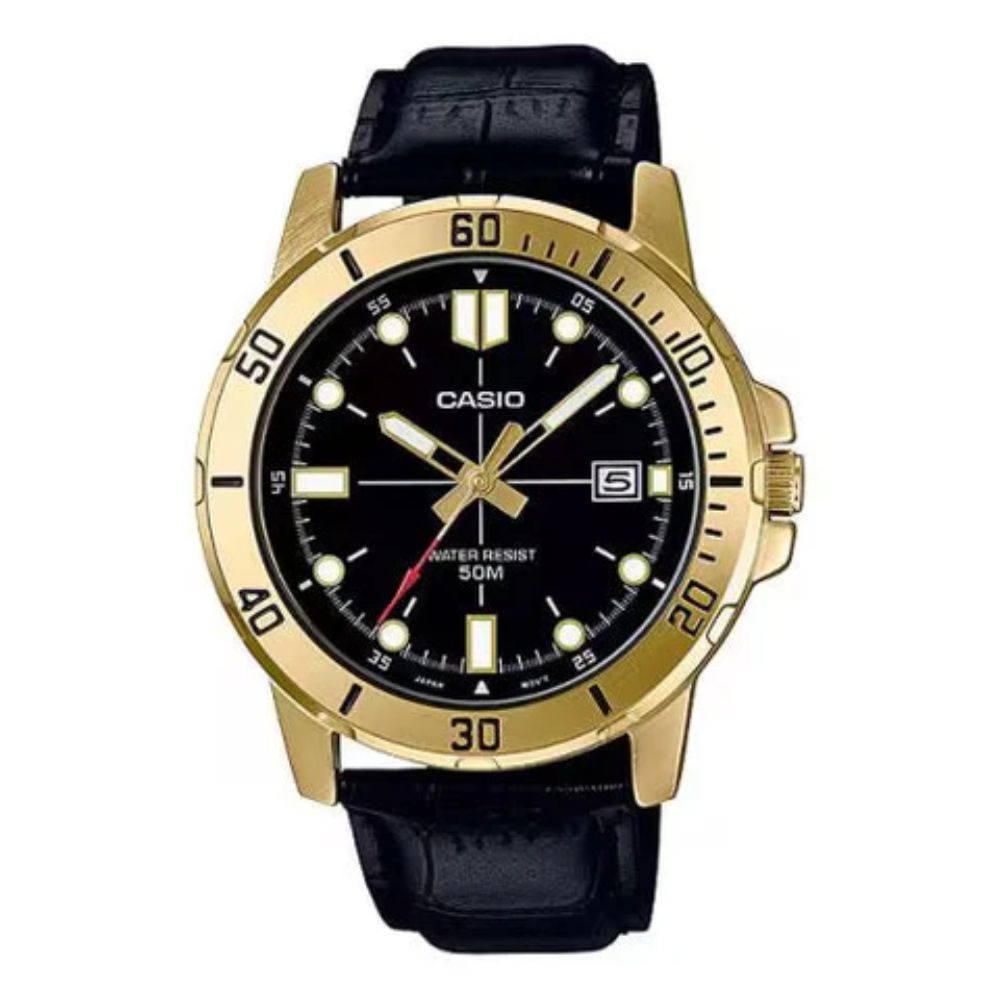 Casio Enticer Black Men Watch A1369 MTP-VD01GL-1EVUDF