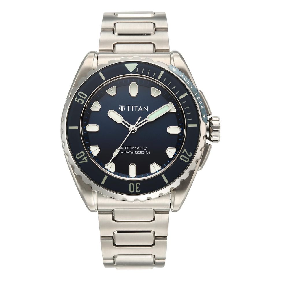 Titan Zero Hour Diver's Certified Blue Men's Watch 10071KM01