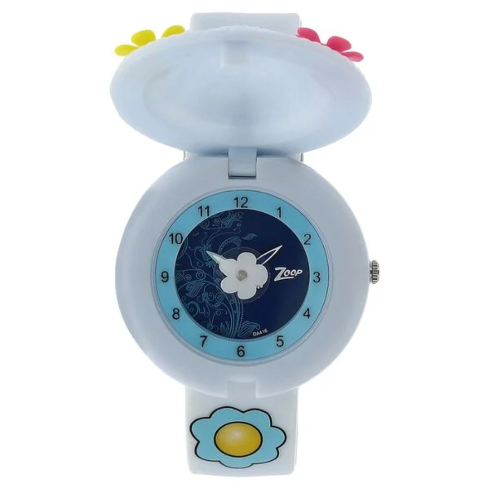Zoop Blue Dial Blue Strap Girls Kids Analog Watch 4032PP02