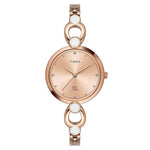 Timex Fria Rose Gold & Silver Women Watch TWEL18103