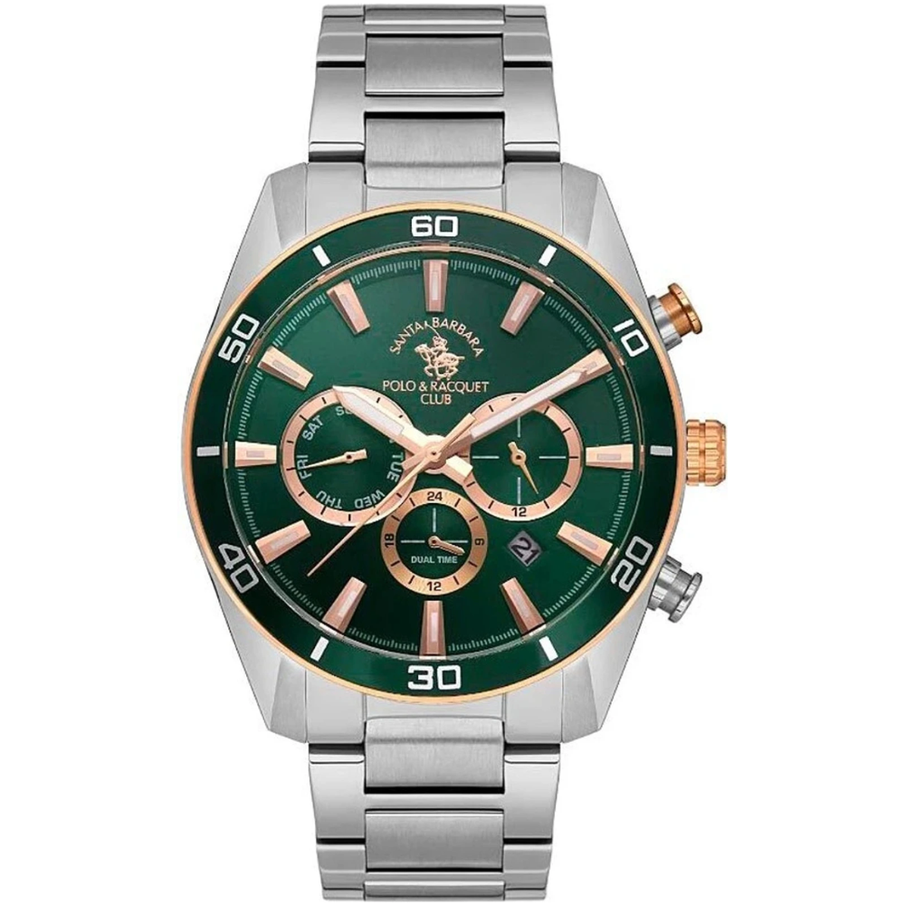 Santa Barbara Polo & Racquet Club Green Dial Men's Watch SB.1.10498-3
