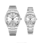 Alexandre Christie Classic Silver Couple Watch 8697MDLDSSSL