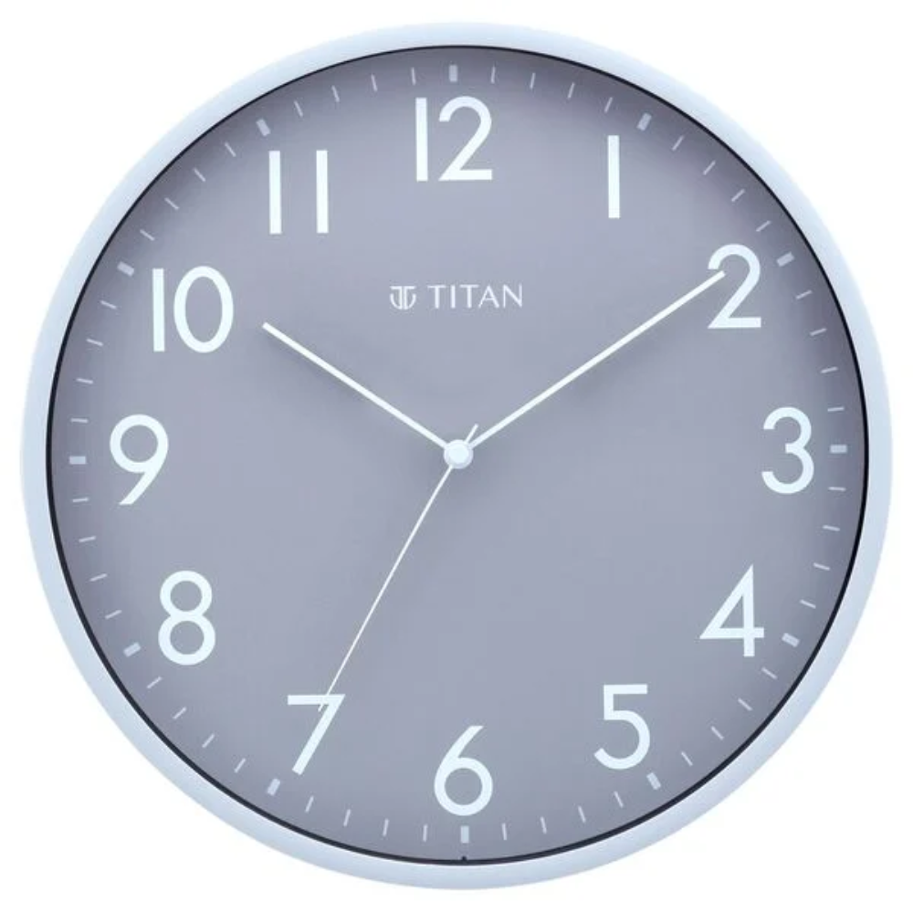 Titan Silent Sophistication Grey Dial Wall Clock NSW0043PA01A