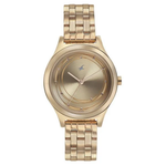 Fastrack Style Up Golden Dial Women's Watch - 6152WM01