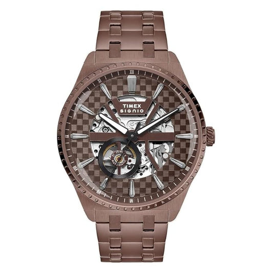 TIMEX Signio Brown Men Watch TWEG34002